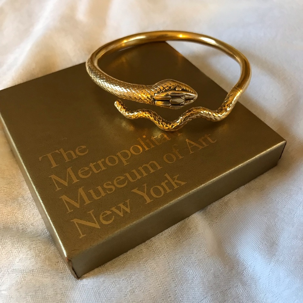 Gold snake bangle